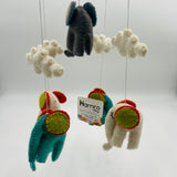 Felt Elephant Mobile