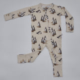 Convertible Footie Pajama ( Sweet Puffin)