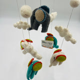 Felt Elephant Mobile