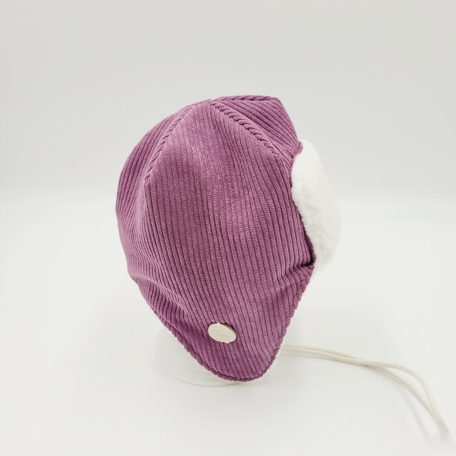 Pilot Hat (Purple Corduroy)