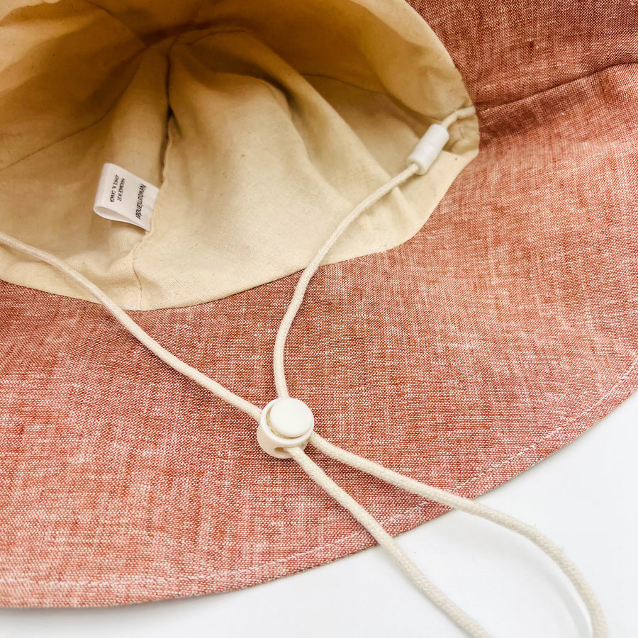 Summer Hat (Linen light Red)