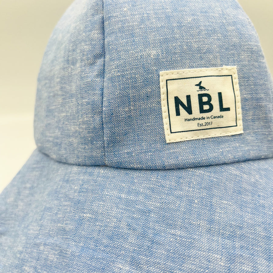 Adult Summer Hat (Linen light blue)