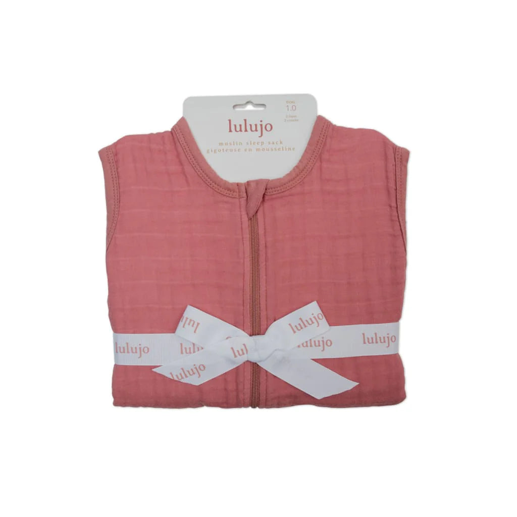 Muslin Sleep Sack (Pink) - Lulujo