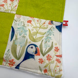 Sensory Blanket (Puffins in Wildflowers)