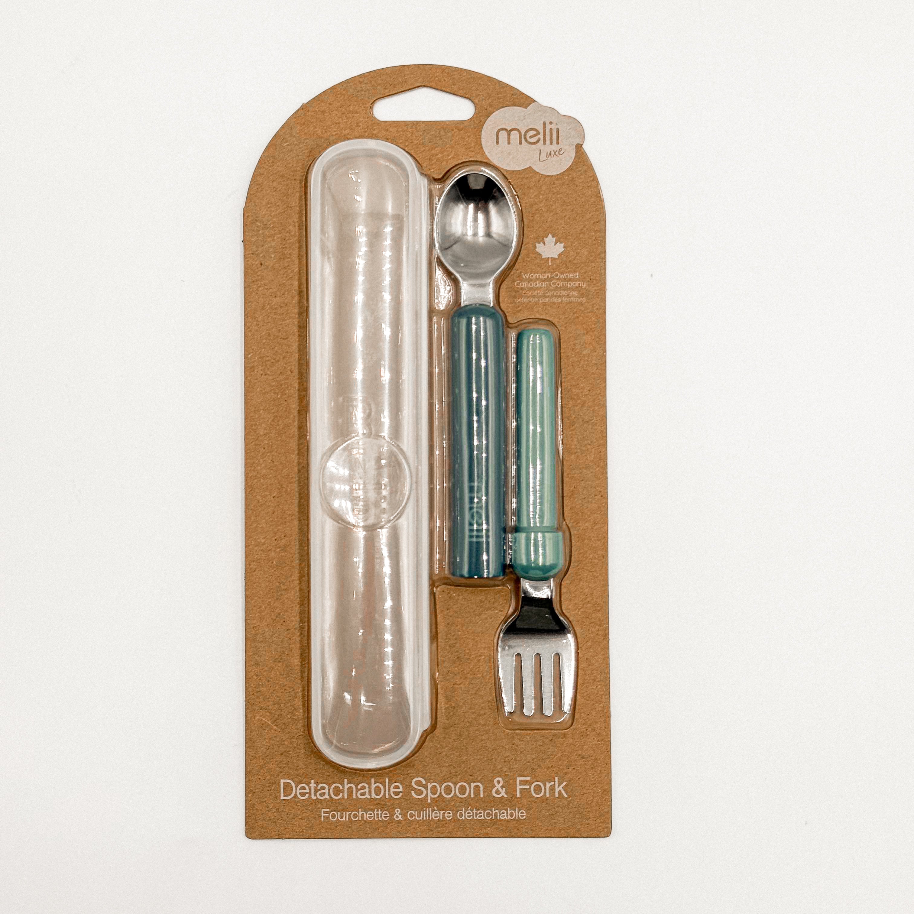 Detachable Spoon & Fork Set with Travel Case