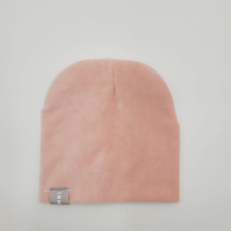 Beanie Hat (Pink Velvet)