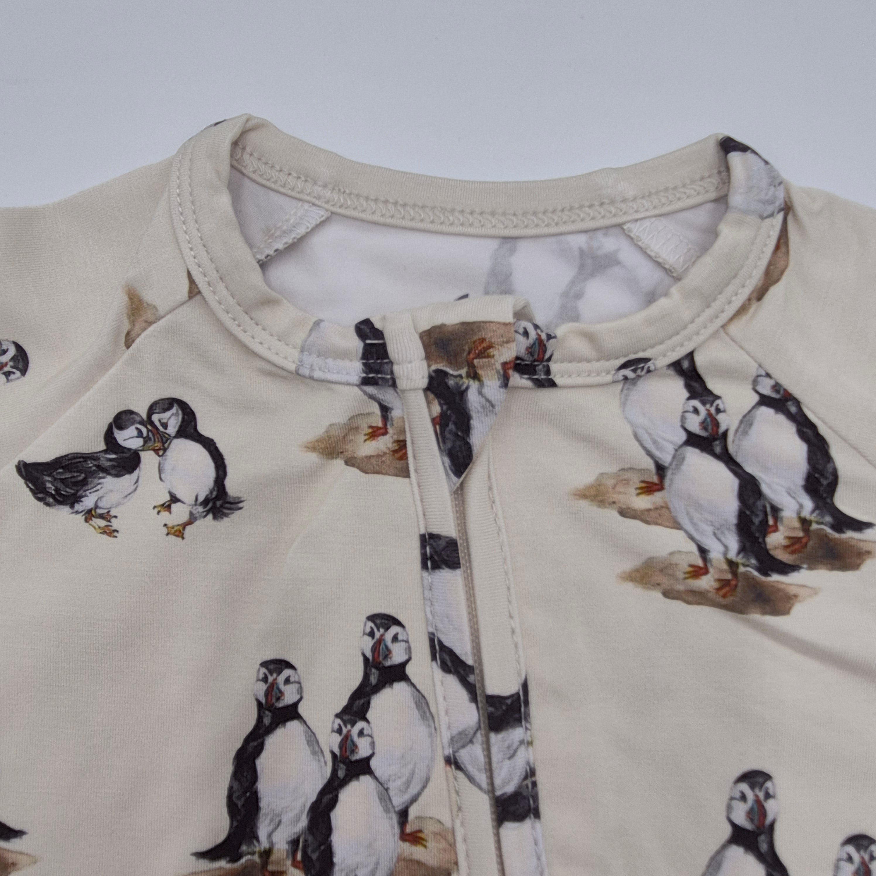 Convertible Footie Pajama ( Sweet Puffin)