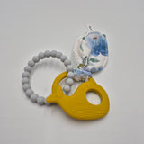 Silicone Teethers (Blue Peony)