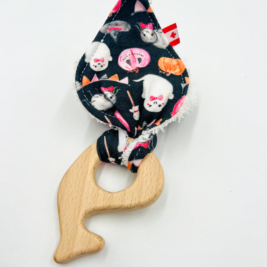 Wooden Teethers (cute halloween black)