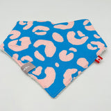 Bandana Bib (Blue Leopard)