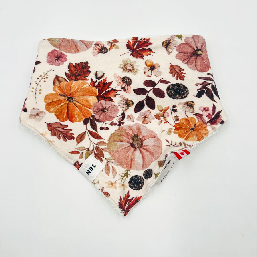 Bandana Bib(Florals and Pumpkins)