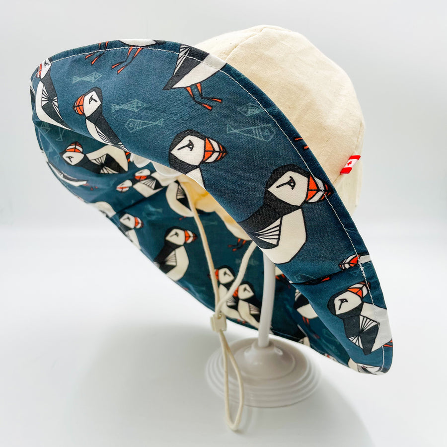 Adult Summer Hat (Blue Puffin)