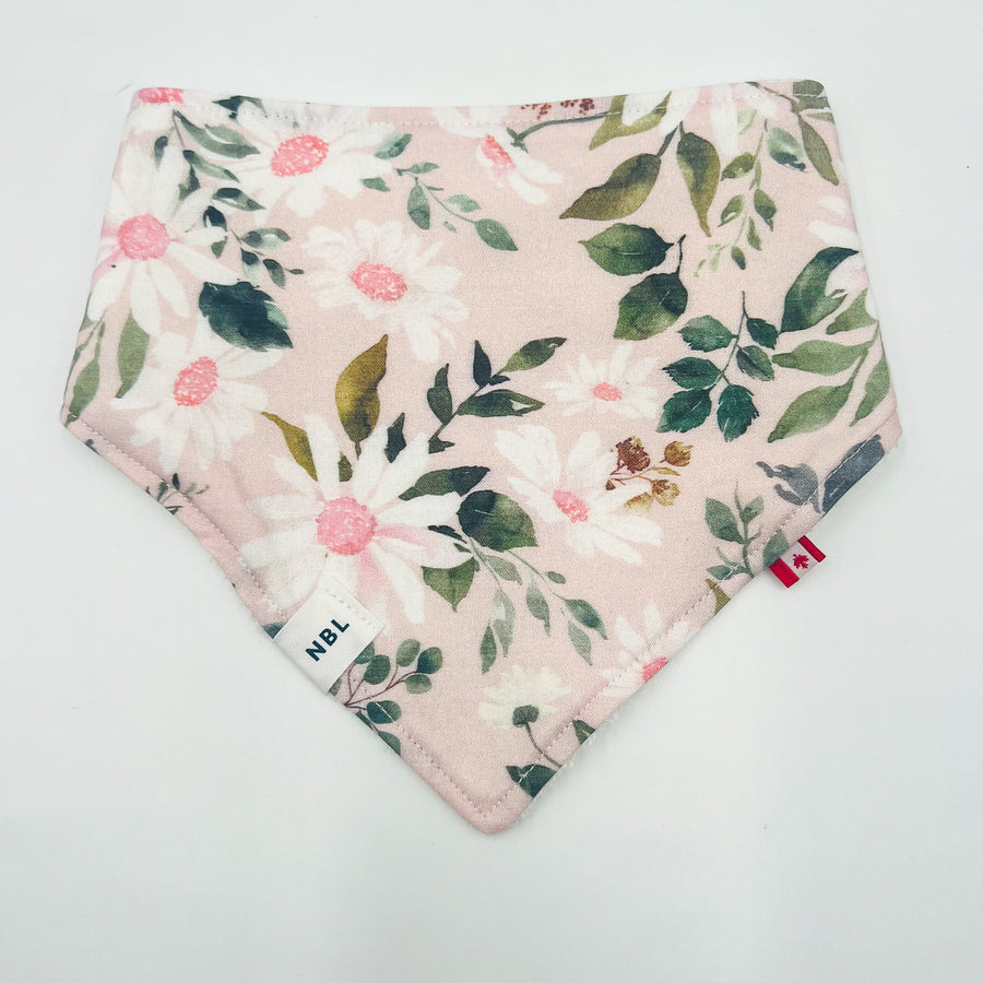 Bandana Bib (Pink Daisy)