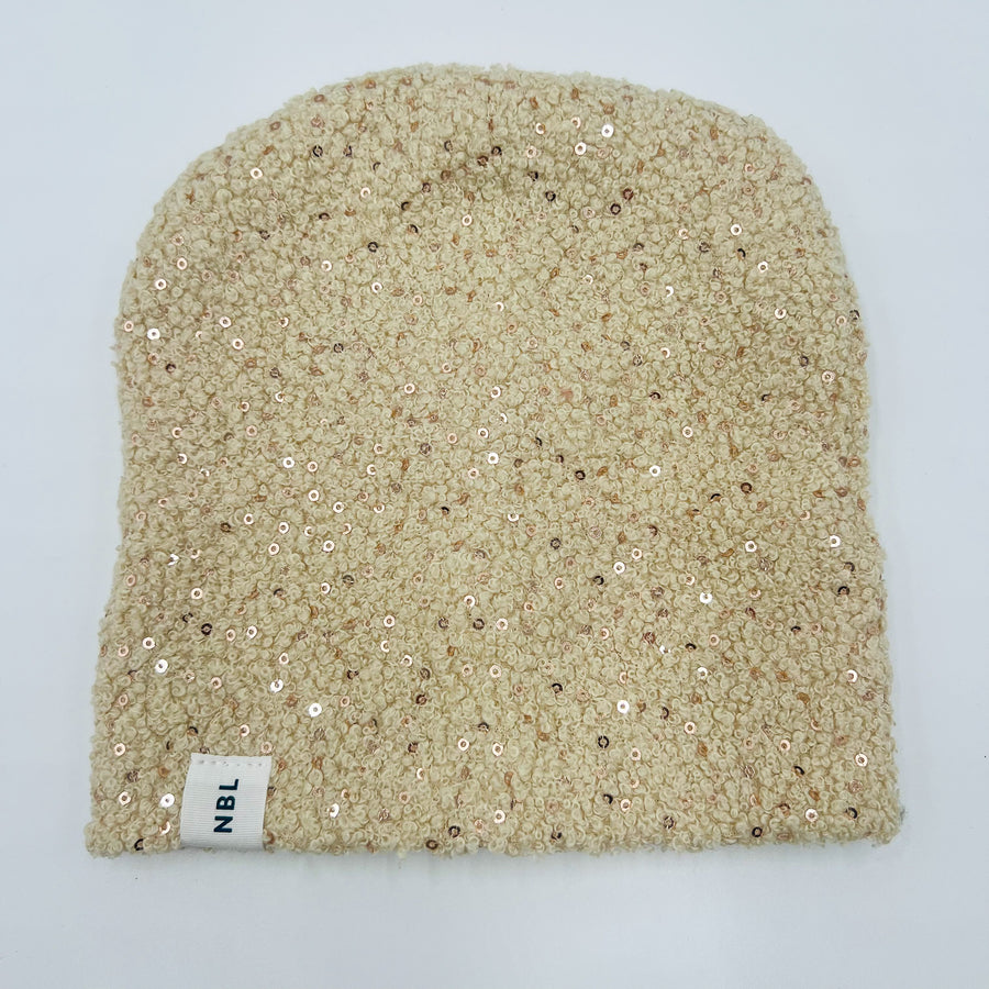 Beanie Hat (doodle white sparkling )