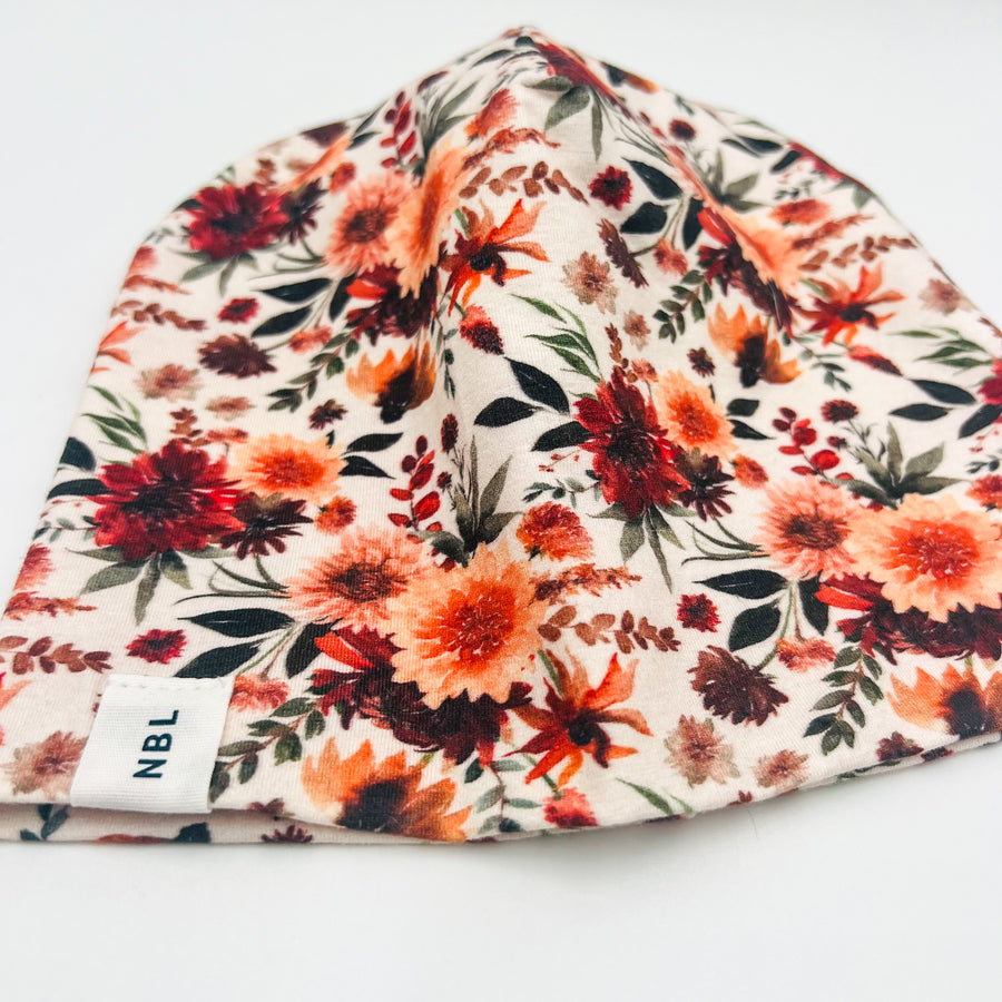 Beanie Hat (Wilder fall floral)