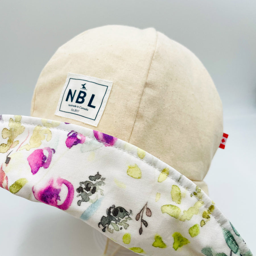 Adult Summer Hat (Watercolor Flowers)