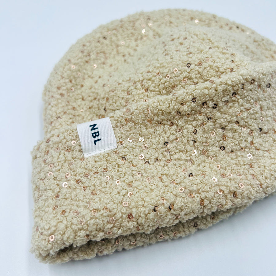 Adult Beanie Hat (sparkling white winter)