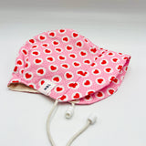 Summer Bonnet (Pink hearts)