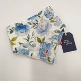 Bandana Bib ( Blue Peony)
