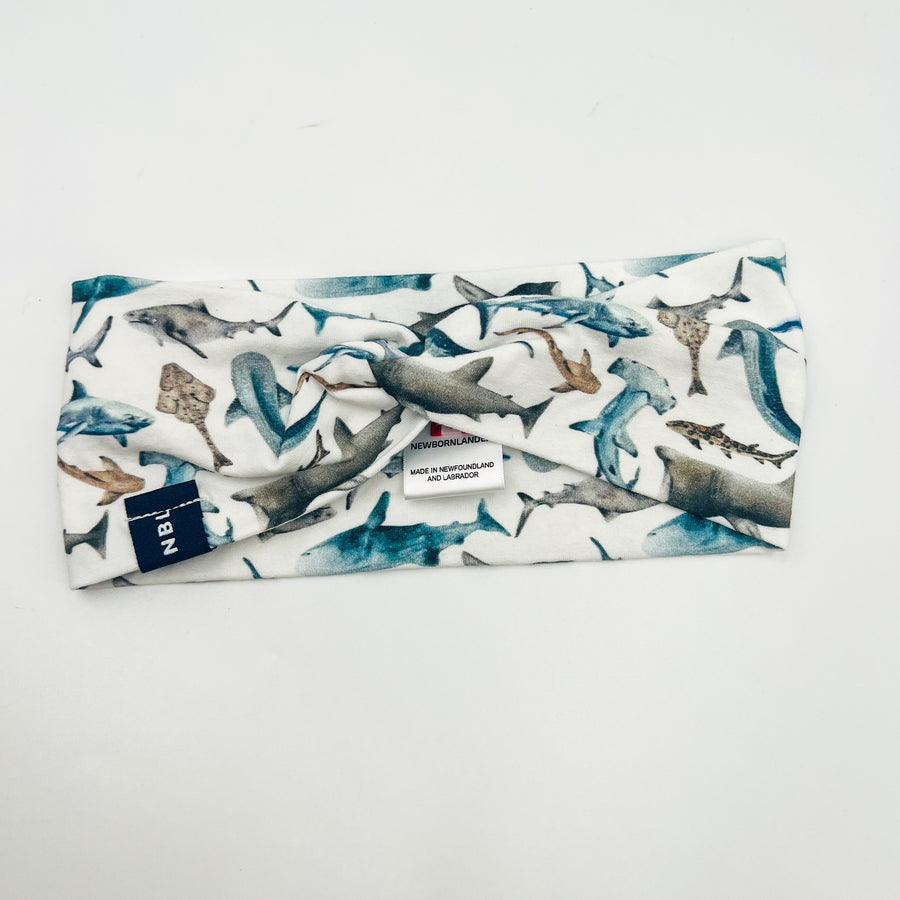 Adult Knot Headband (Sharks)