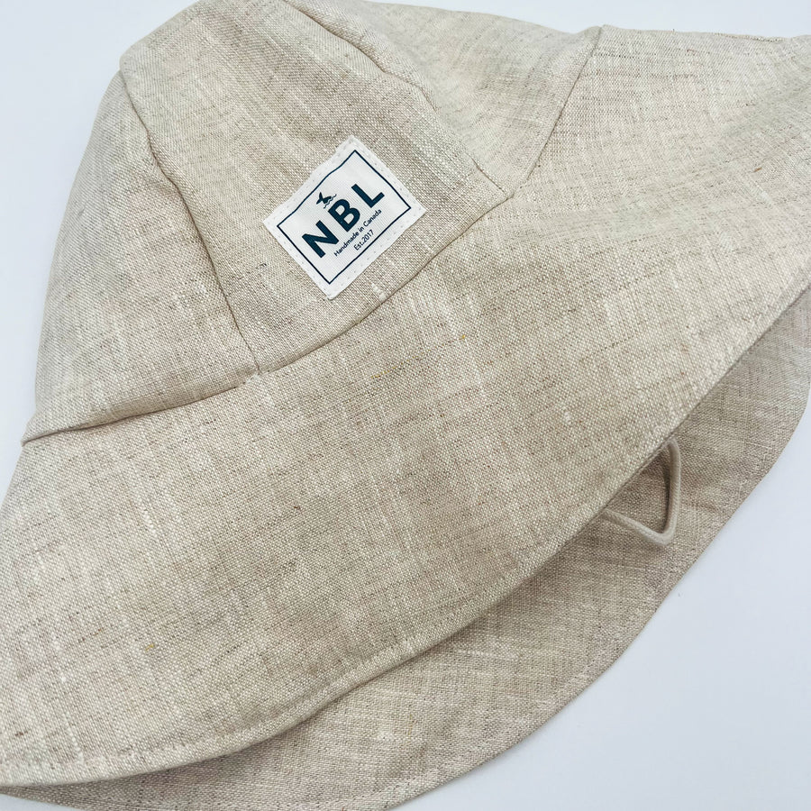 Adult Summer Hat (Linen oatmeal)