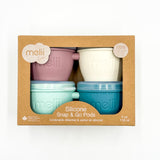 Melii Luxe Silicone Snap & Go Pods (4 Pack – 4 oz)
