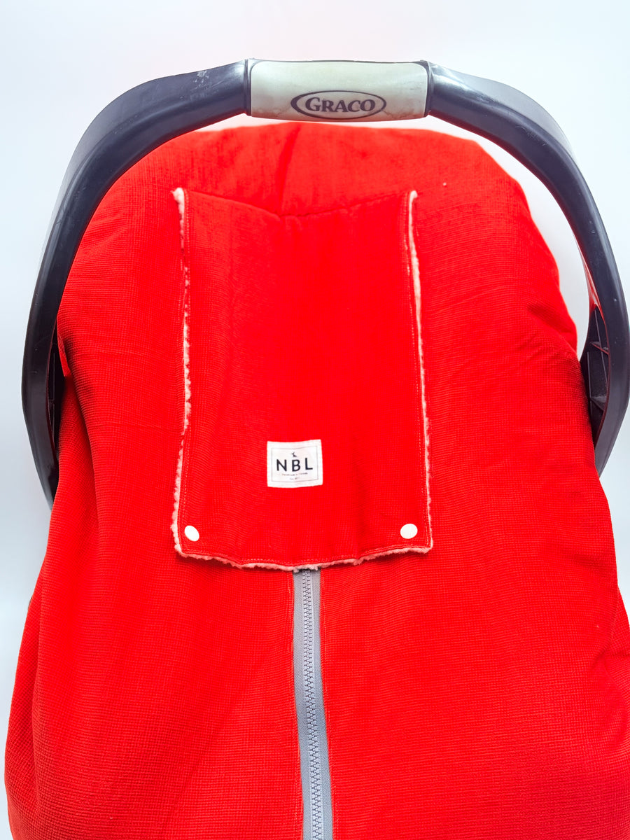 Car Seat cover Winter (Bright Red)