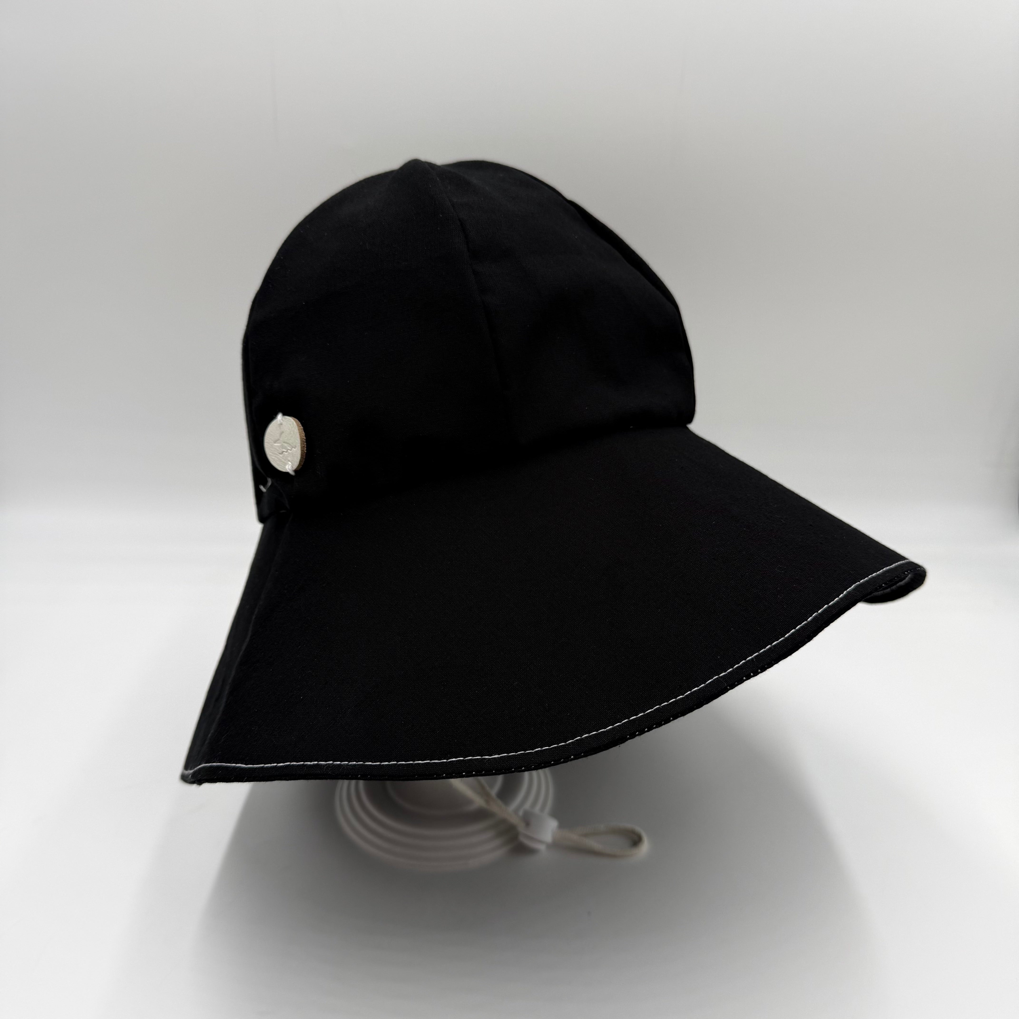 Black hat handmade in Canada, 100% cotton