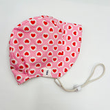 Summer Bonnet (Pink hearts)