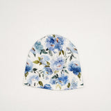 Beanie Hat (Blue Peonies)