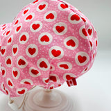 Summer Bonnet (Pink hearts)