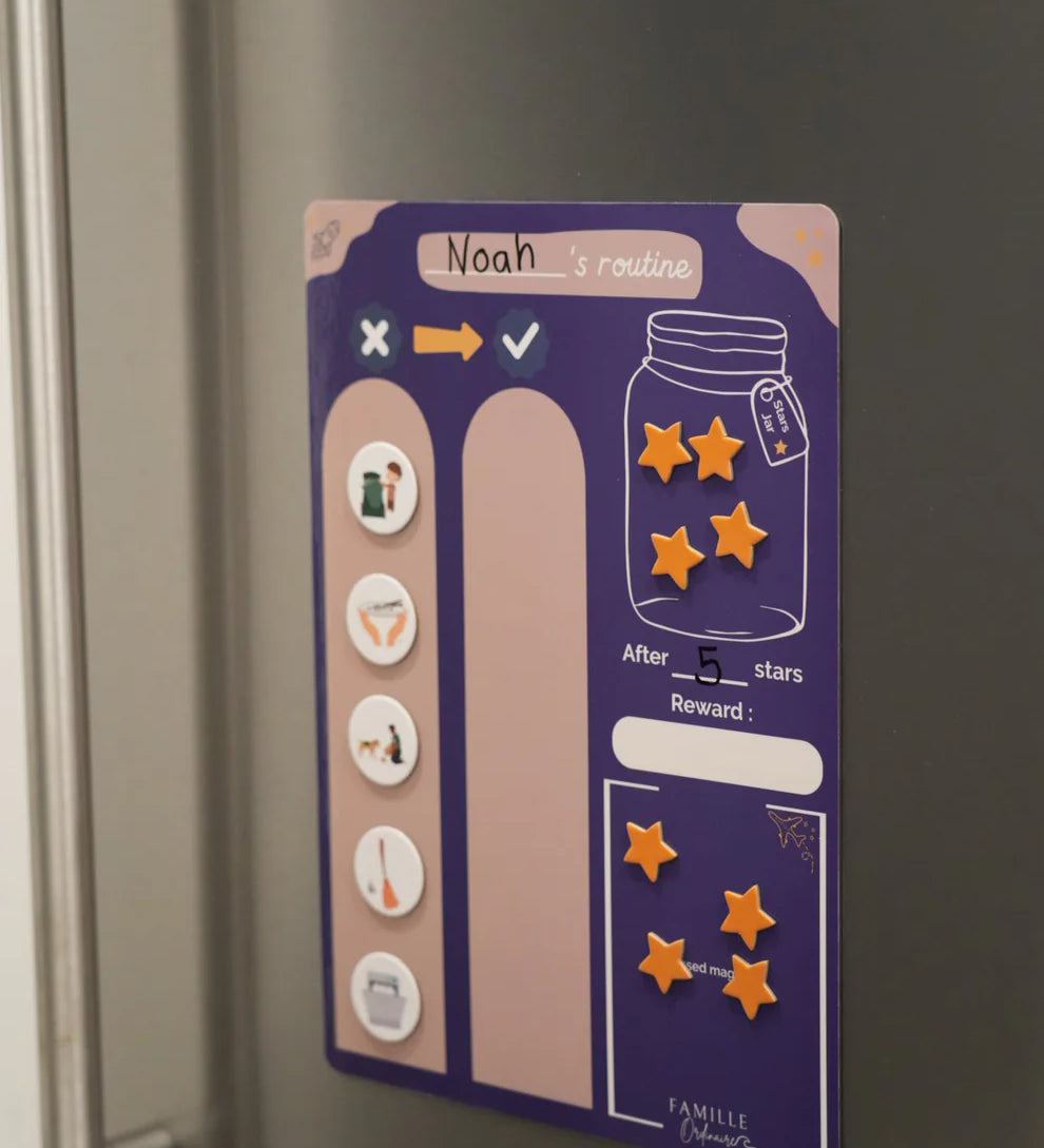 Blue Reward Magnetic Chart- Famille Ordinaire