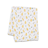 Duck Cotton Muslin Swaddle - Lulujo