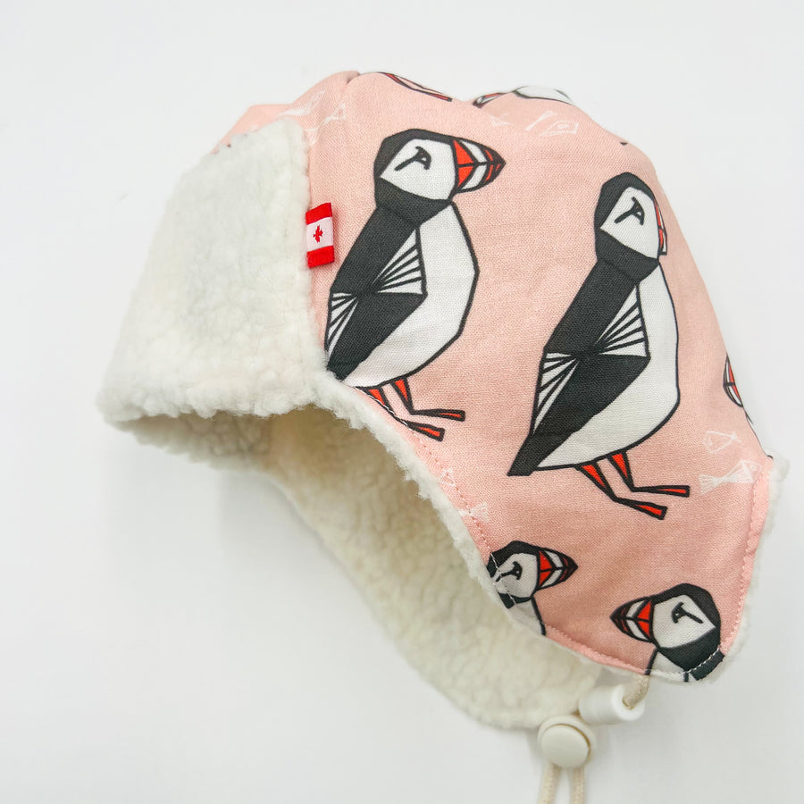 Pilot Hat (Pink Puffin)