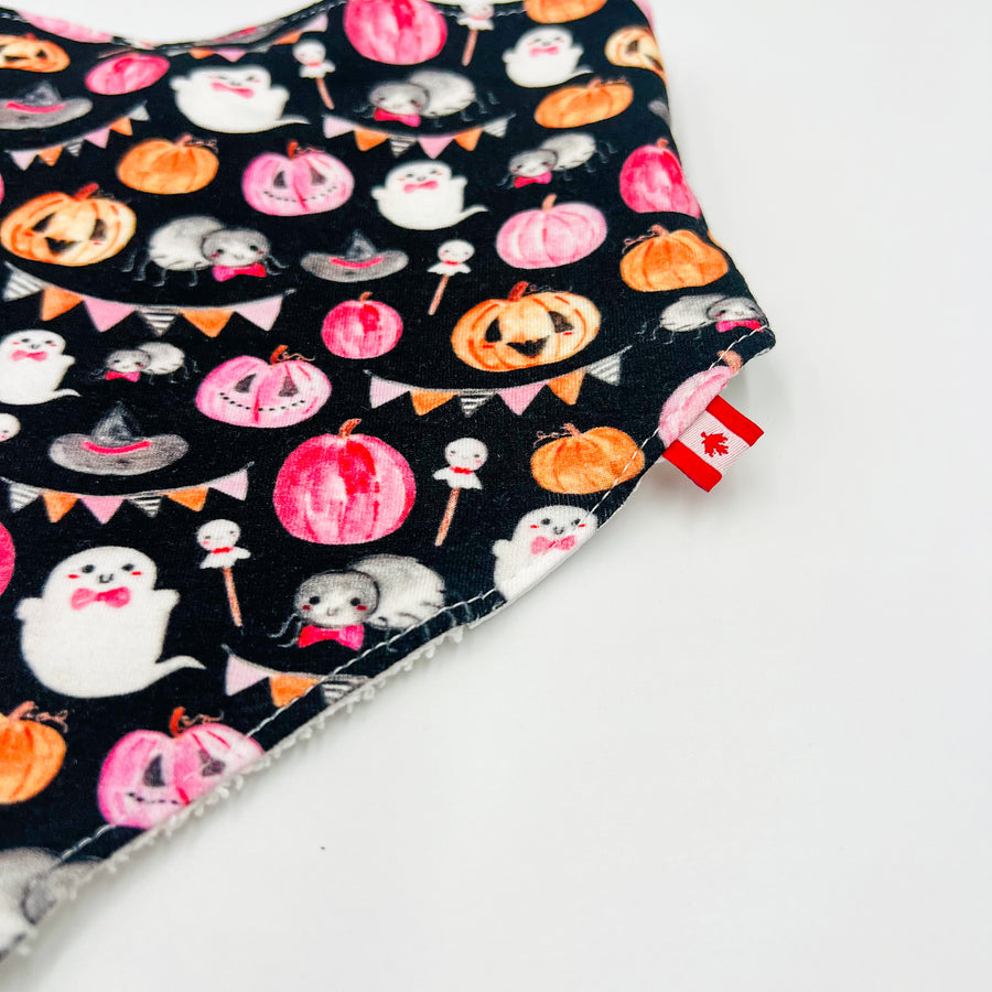 Bandana Bib(cute Halloween black)