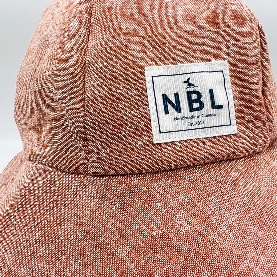 Adult Summer Hat (Linen Red Brick)