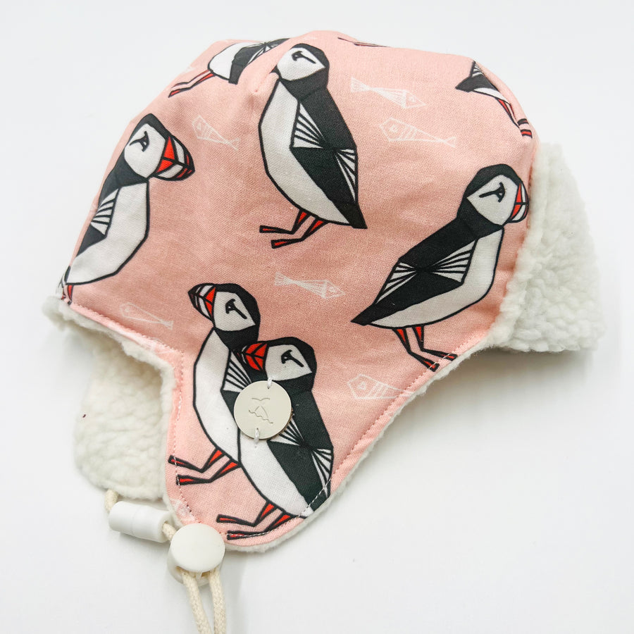 Pilot Hat (Pink Puffin)