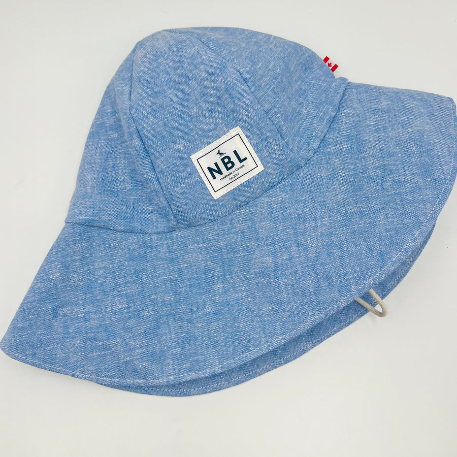 Adult Summer Hat (Linen light blue)