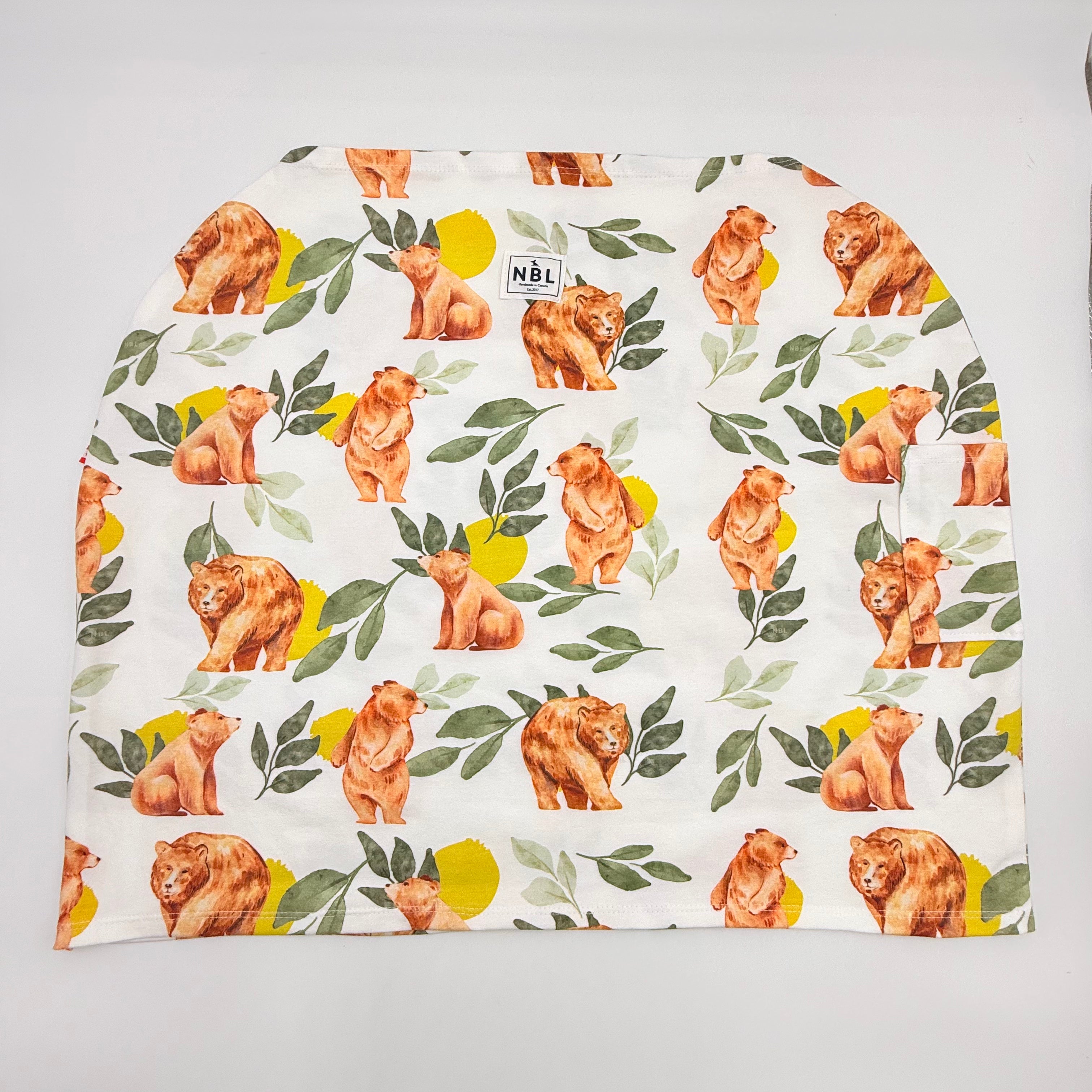 Summer Car Seat Cover - Bear and Sun