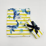 Summer Car Seat Cover - Whale Dance