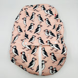 Car Seat Cover Winter (Pink Puffin)