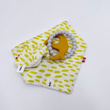 Bandana Bib and Silicone Teether Gift Set
