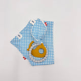 Bandana Bib and Silicone Teether Gift Set