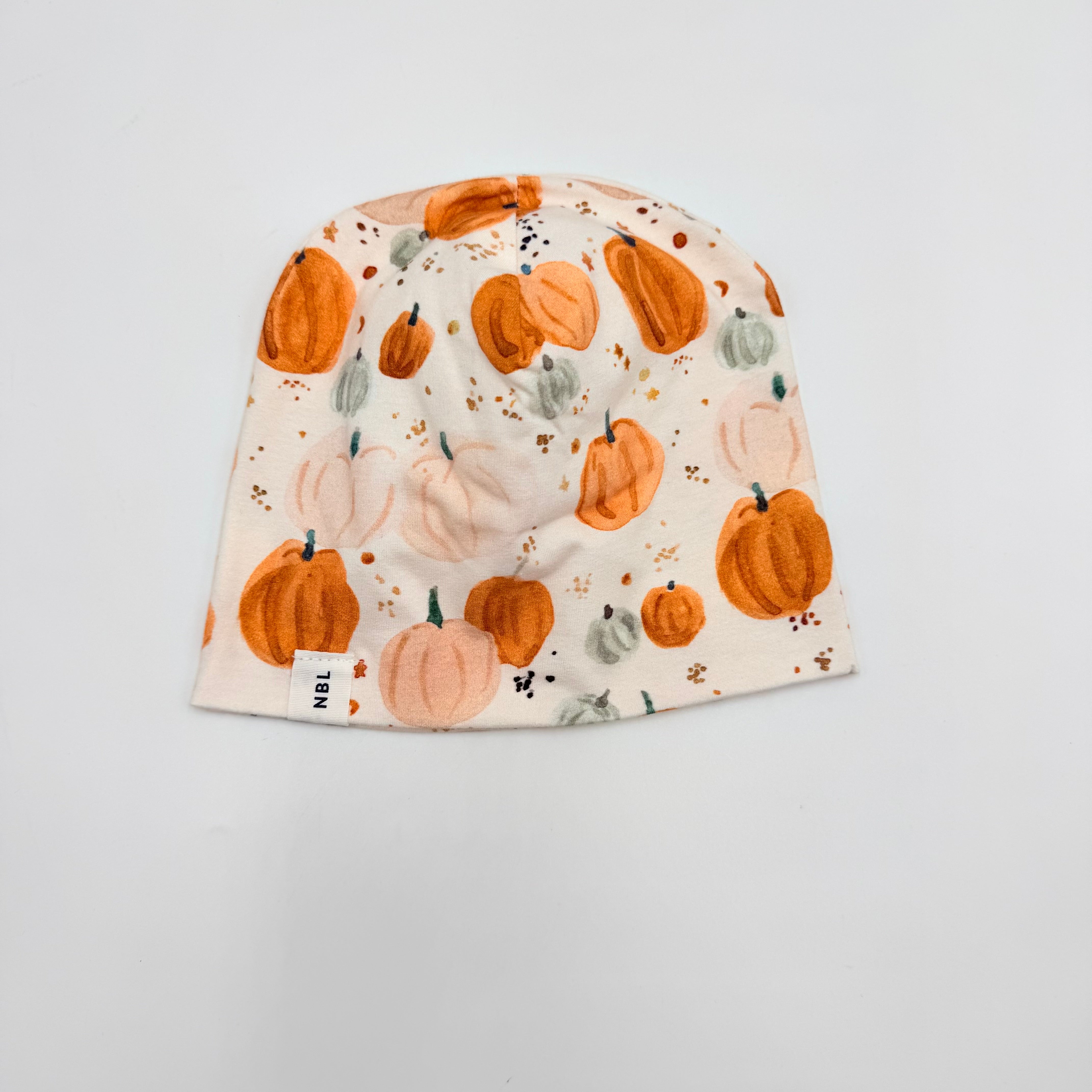 Beanie Hat - Pumpkin and Stars