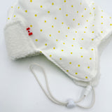 Pilot Hat - Lemon Polka Dots