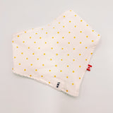 Bandana Bib - Lemon Polka Dots