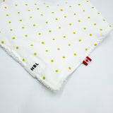 Bandana Bib - Lemon Polka Dots