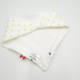 Bandana Bib - Lemon Polka Dots