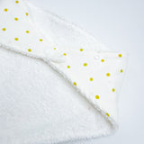 Bandana Bib - Lemon Polka Dots