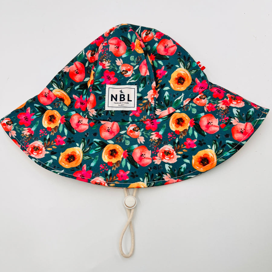 Summer Hat (Teal Floral)